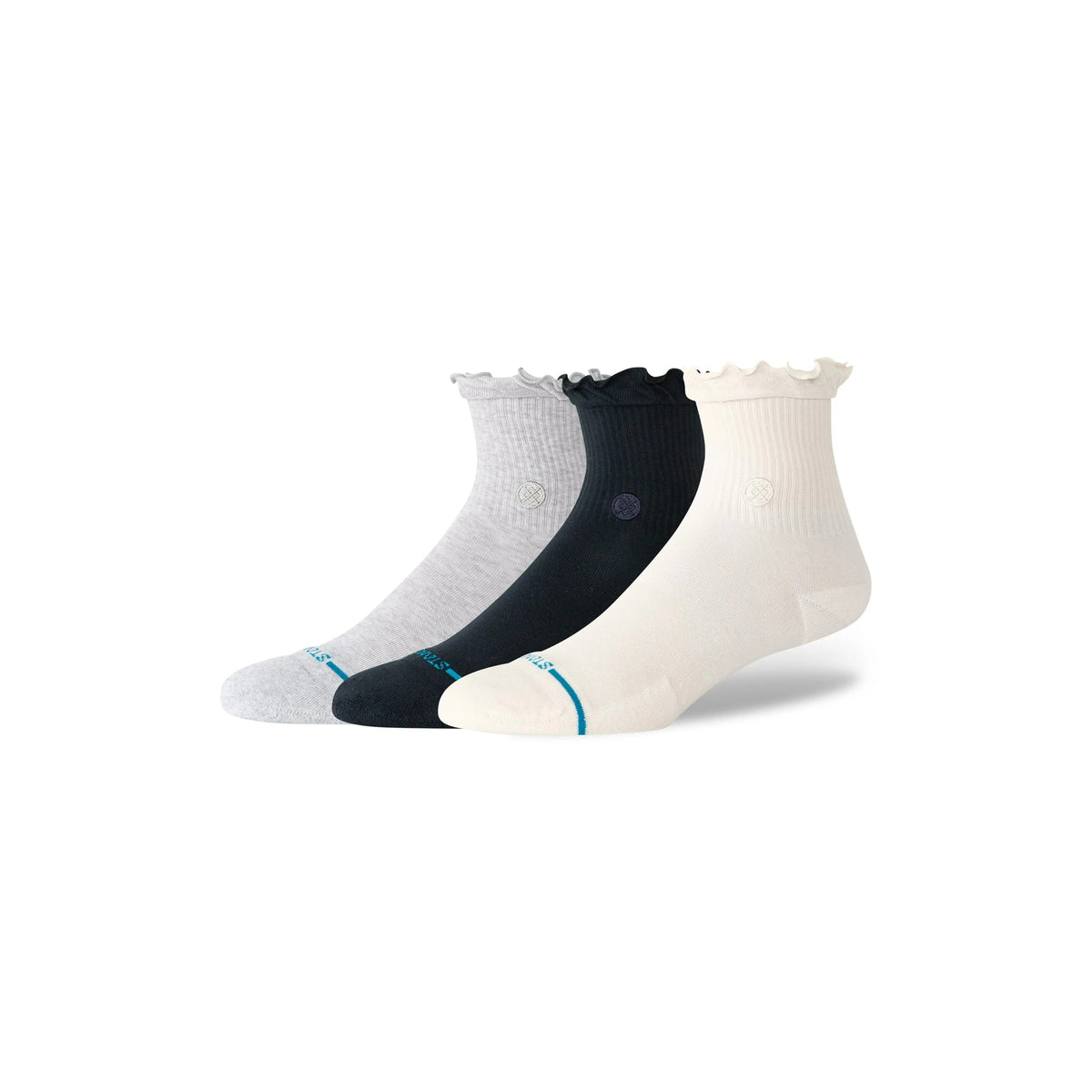 Stance Ruffle Icon Quarter 3 Pack Socks
