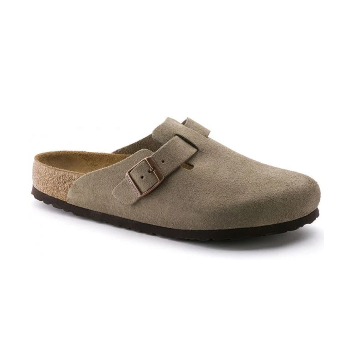 Birkenstock Boston SFB Unisex - Taupe Suede Leather