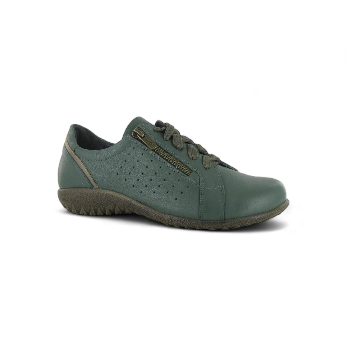 Hntr Grn Leather Pewter