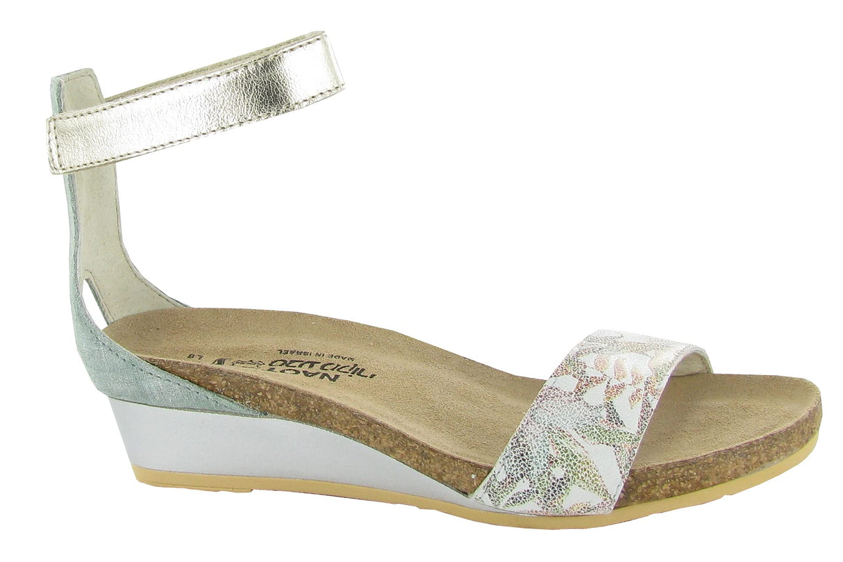 Floral Teal Lin Rdnt Gold