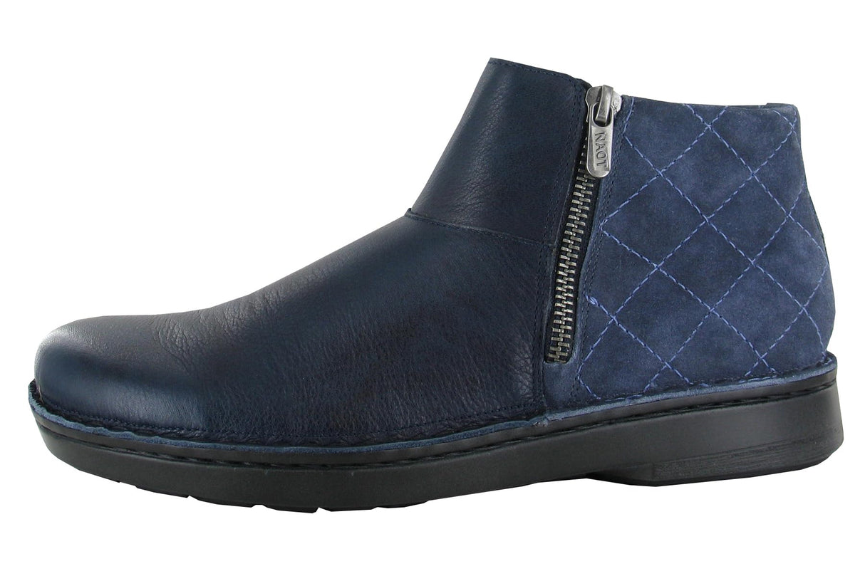 Ink Lthr Midnight Blue Suede