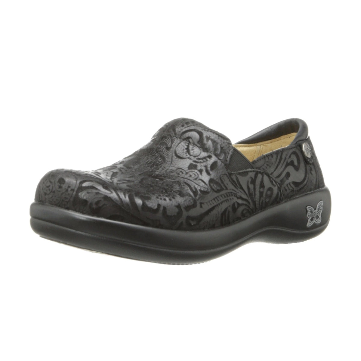 Black Embossed Paisley