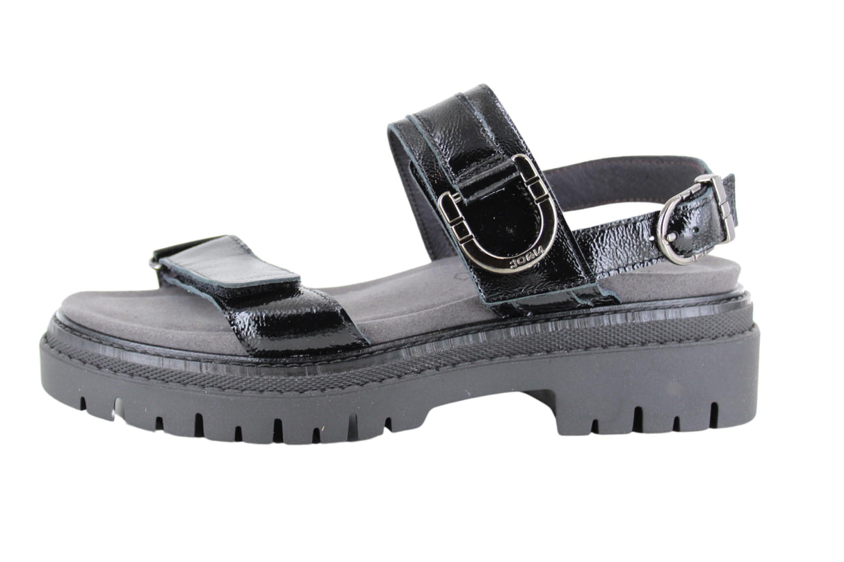 Black Crinkle Patent