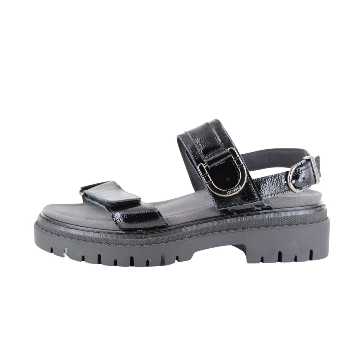 Black Crinkle Patent