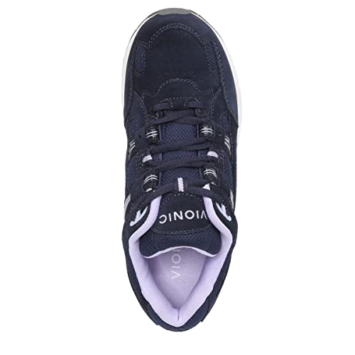 Navy/Purple Heather