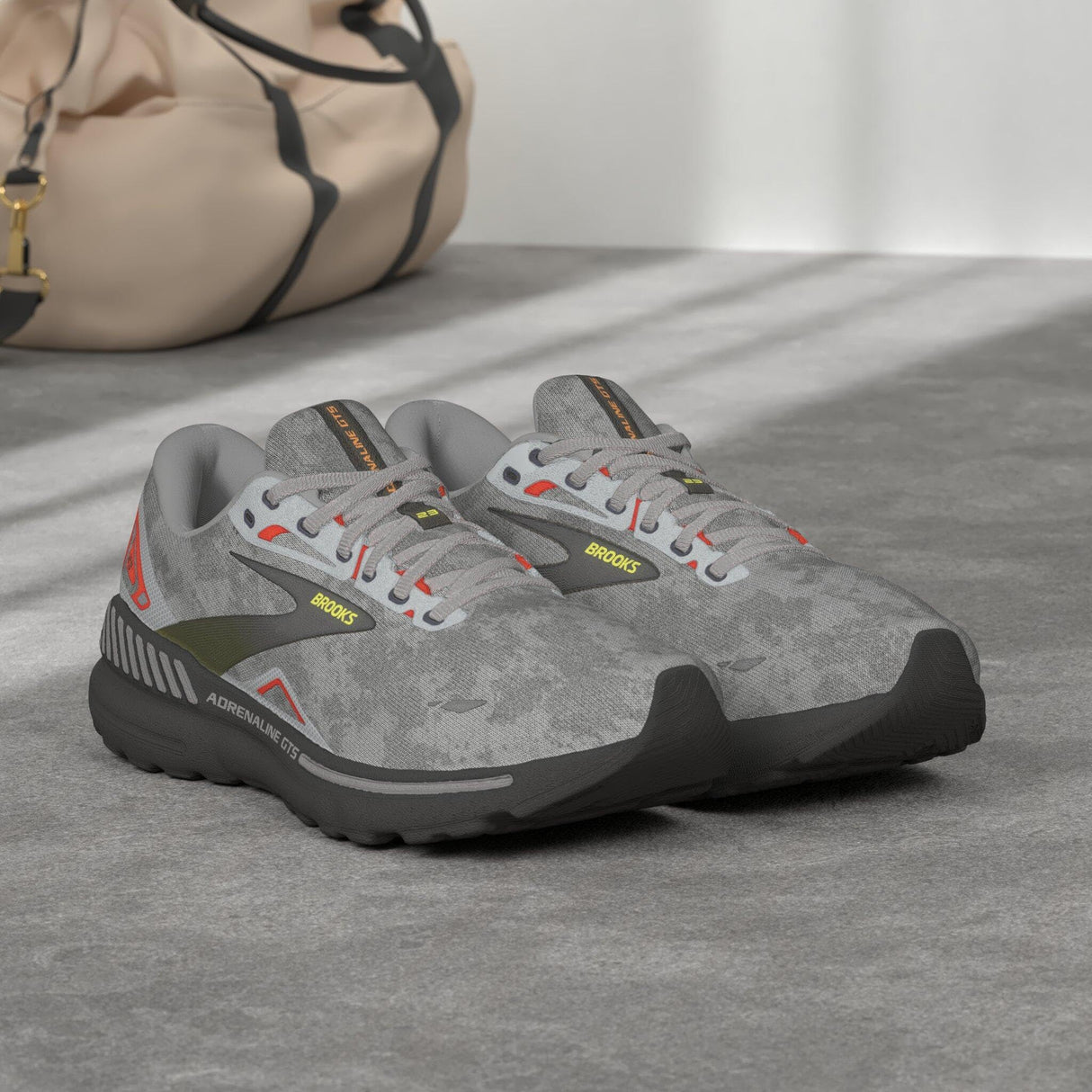 Oyster/Black/Red Orange