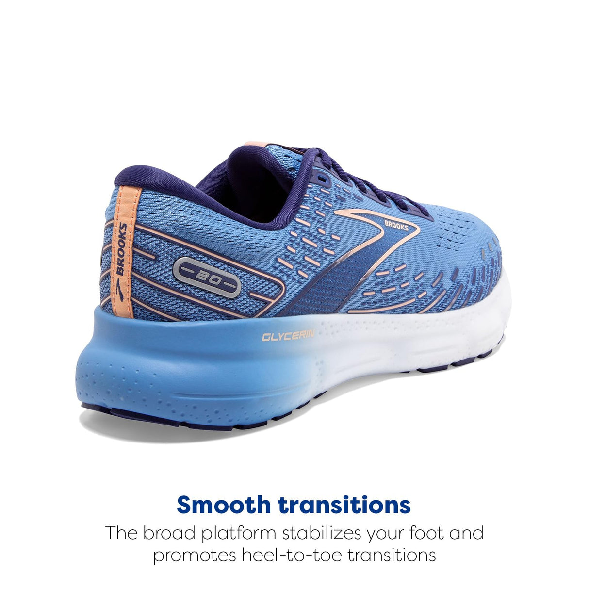 Blissful Blue/Peach/White