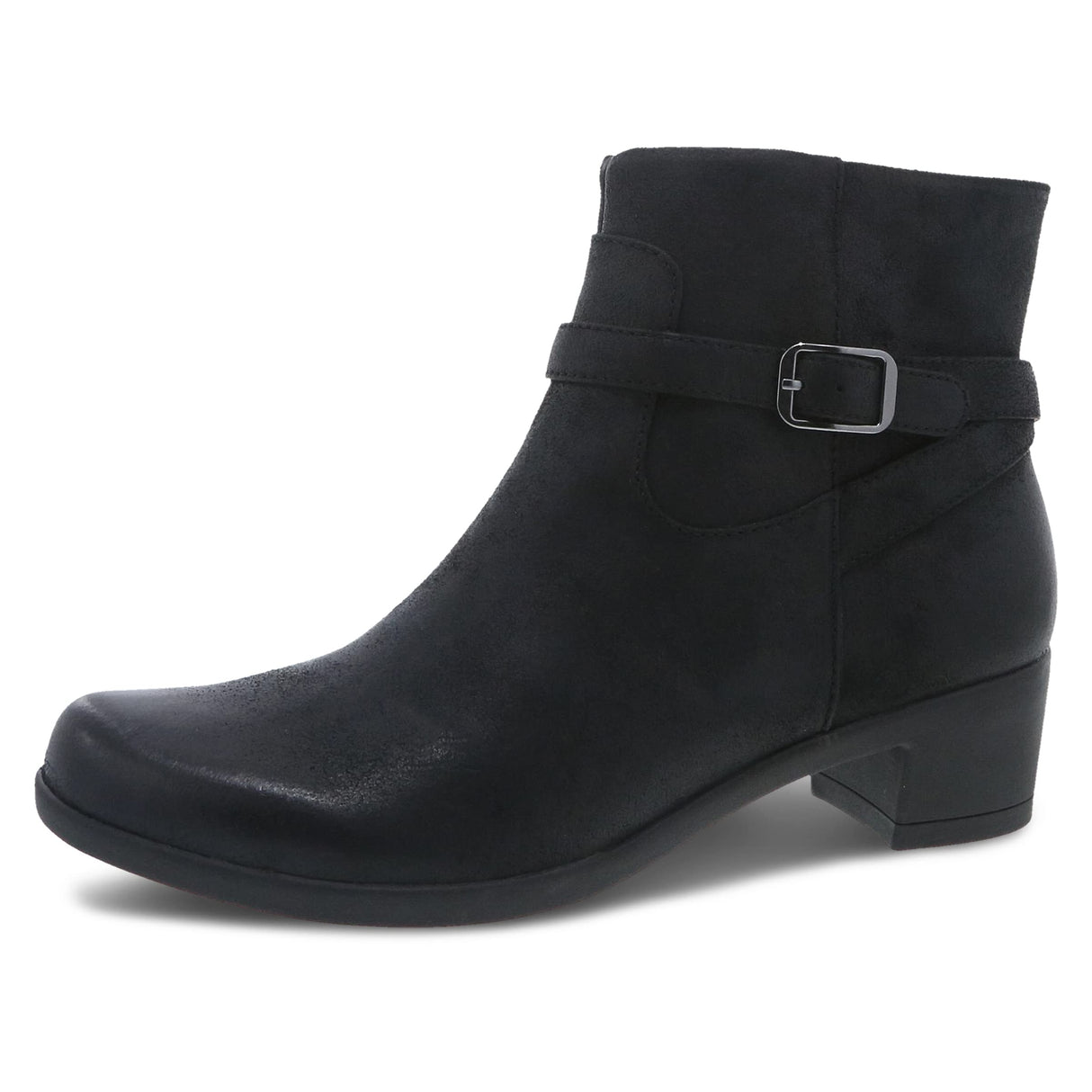 Black Burnished Suede