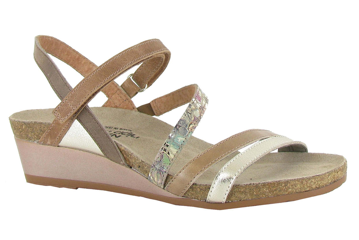 Gold Floral Brn Comb