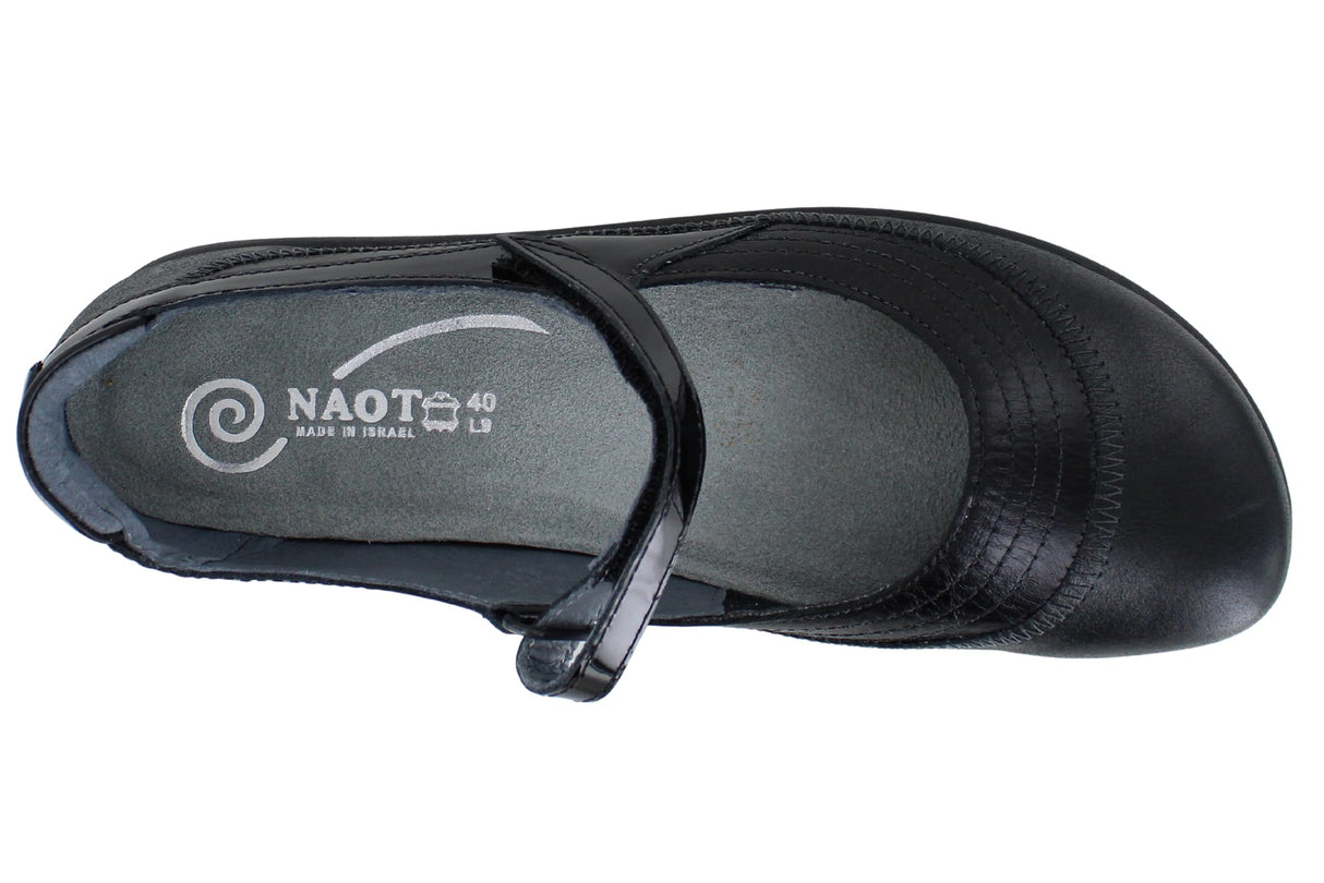 Blk Lthr Shiny Blk Patent