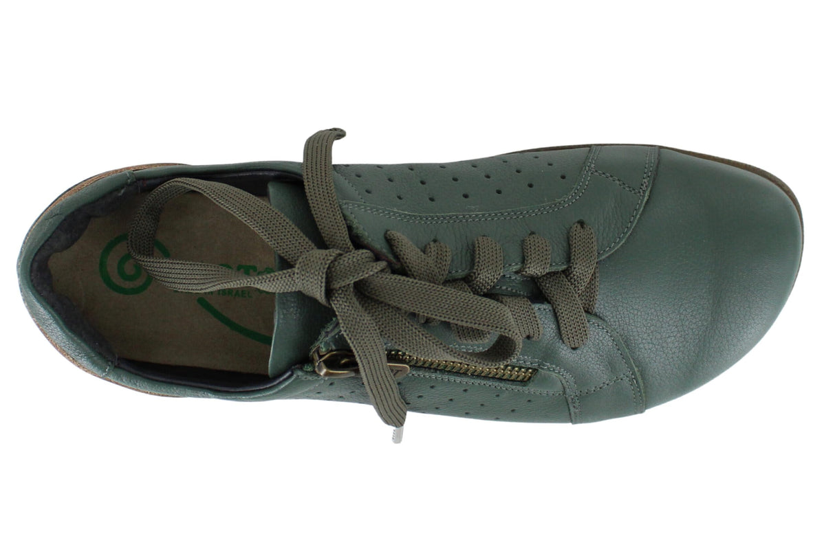 Hntr Grn Leather Pewter