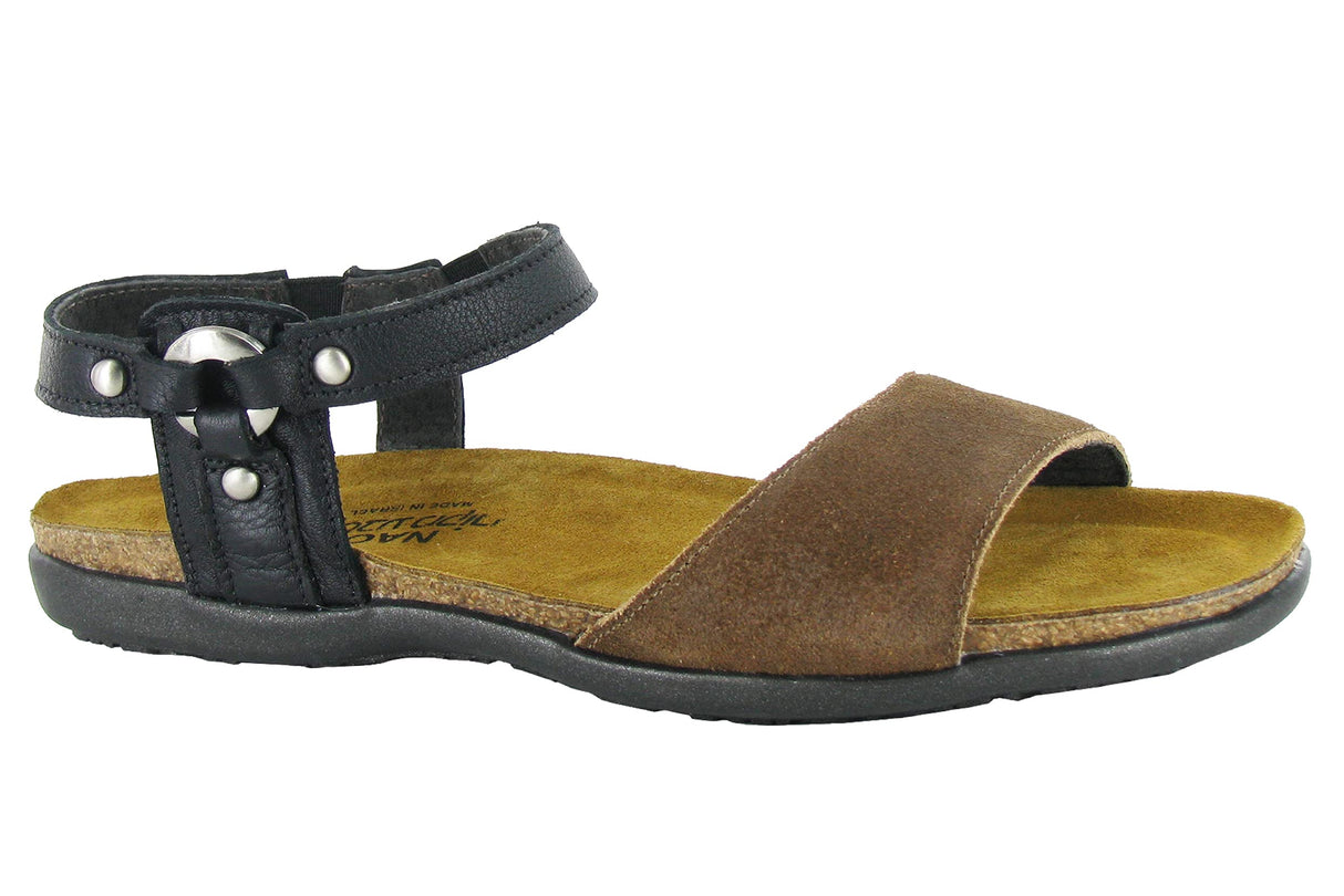 Brown Ant.Brn Sued Blk Lthr