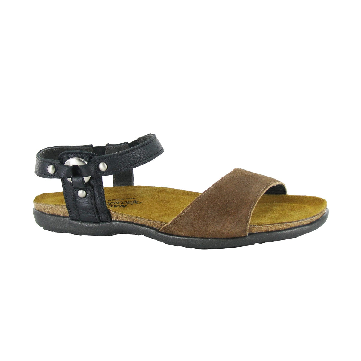 Naot Sabrina Women's – Brown Ant.Brn Sued Blk Lthr
