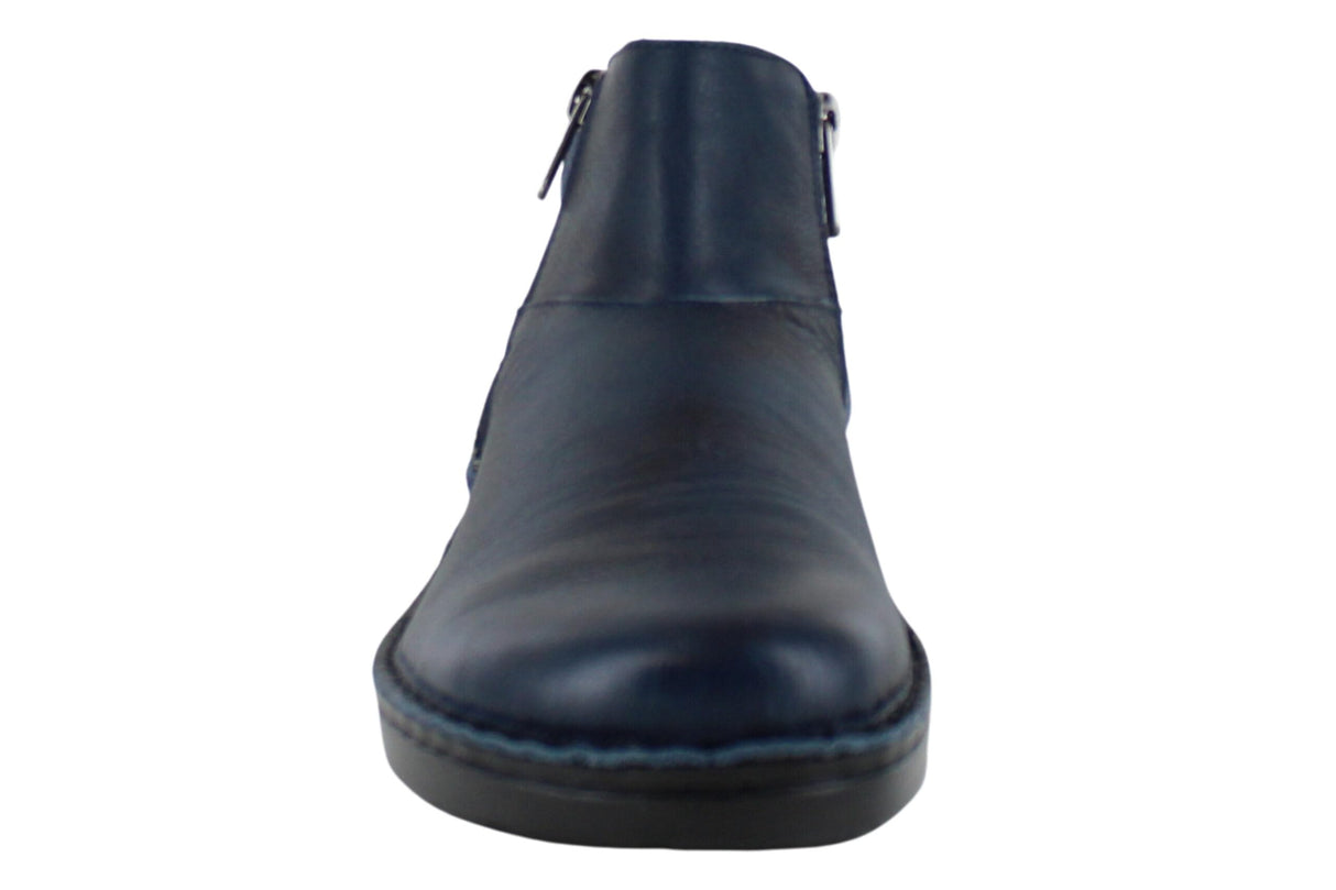 Ink Lthr Midnight Blue Suede