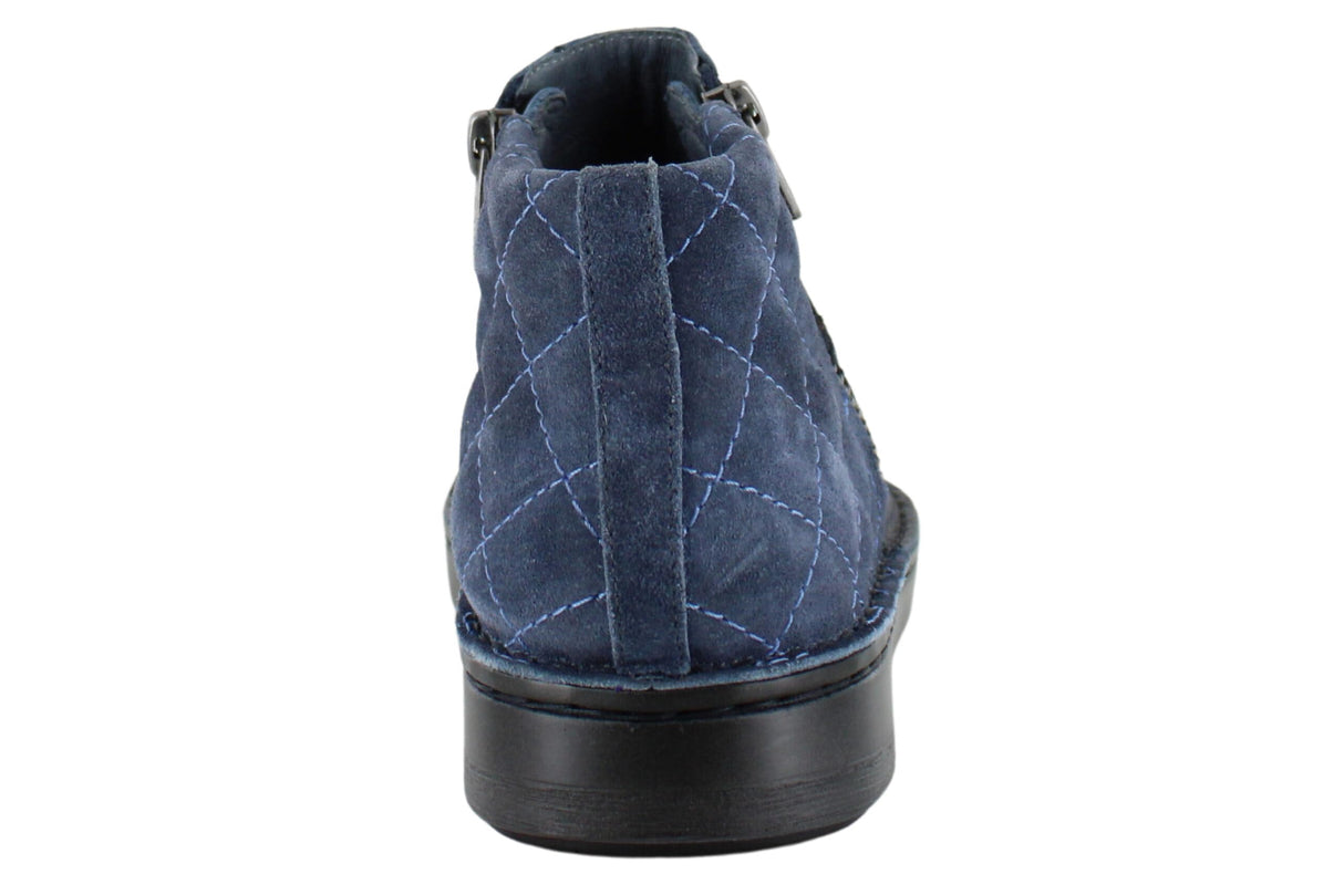 Ink Lthr Midnight Blue Suede