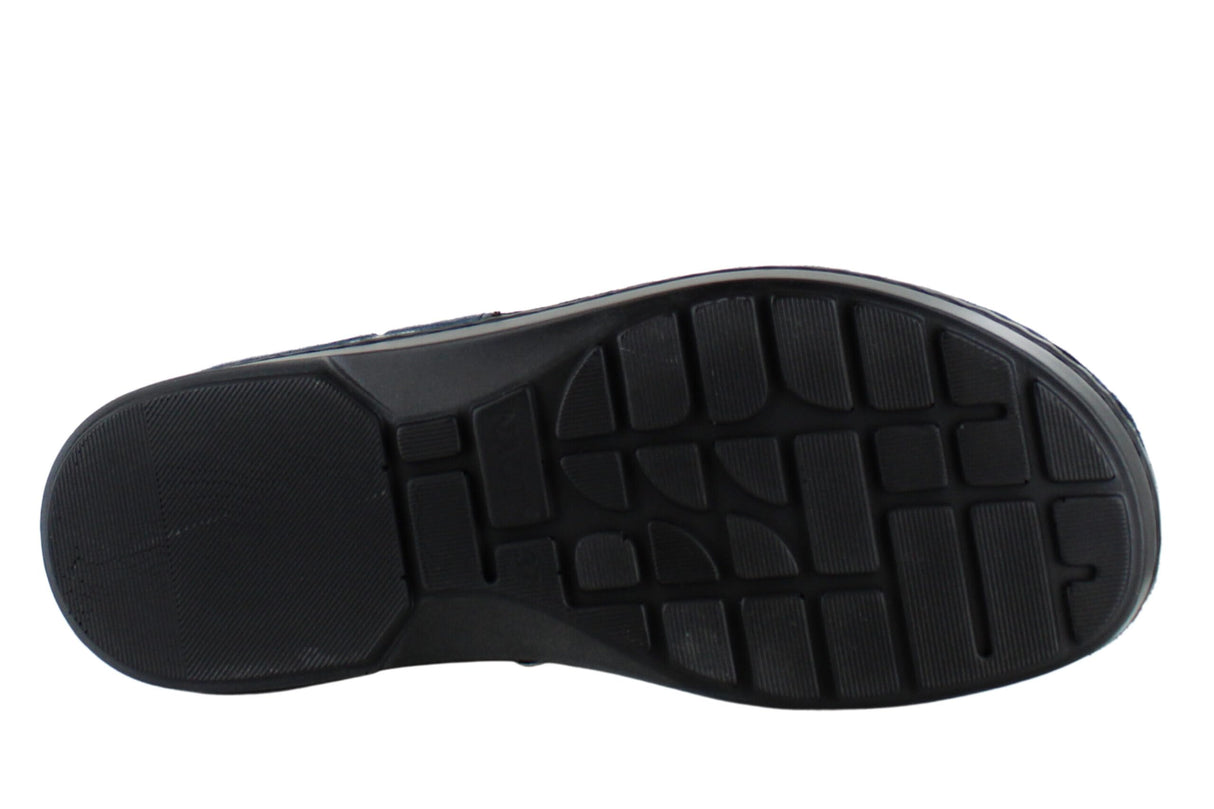 Ink Lthr Midnight Blue Suede