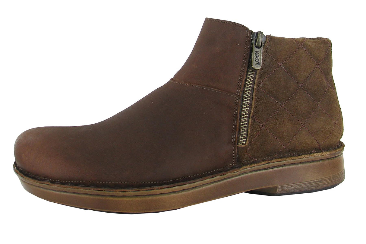 Cognac Leather Brown Suede