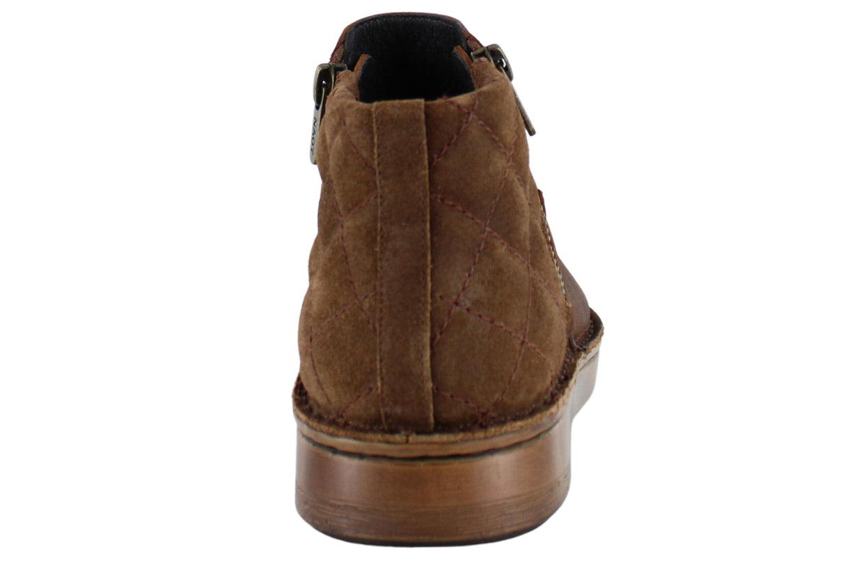 Cognac Leather Brown Suede