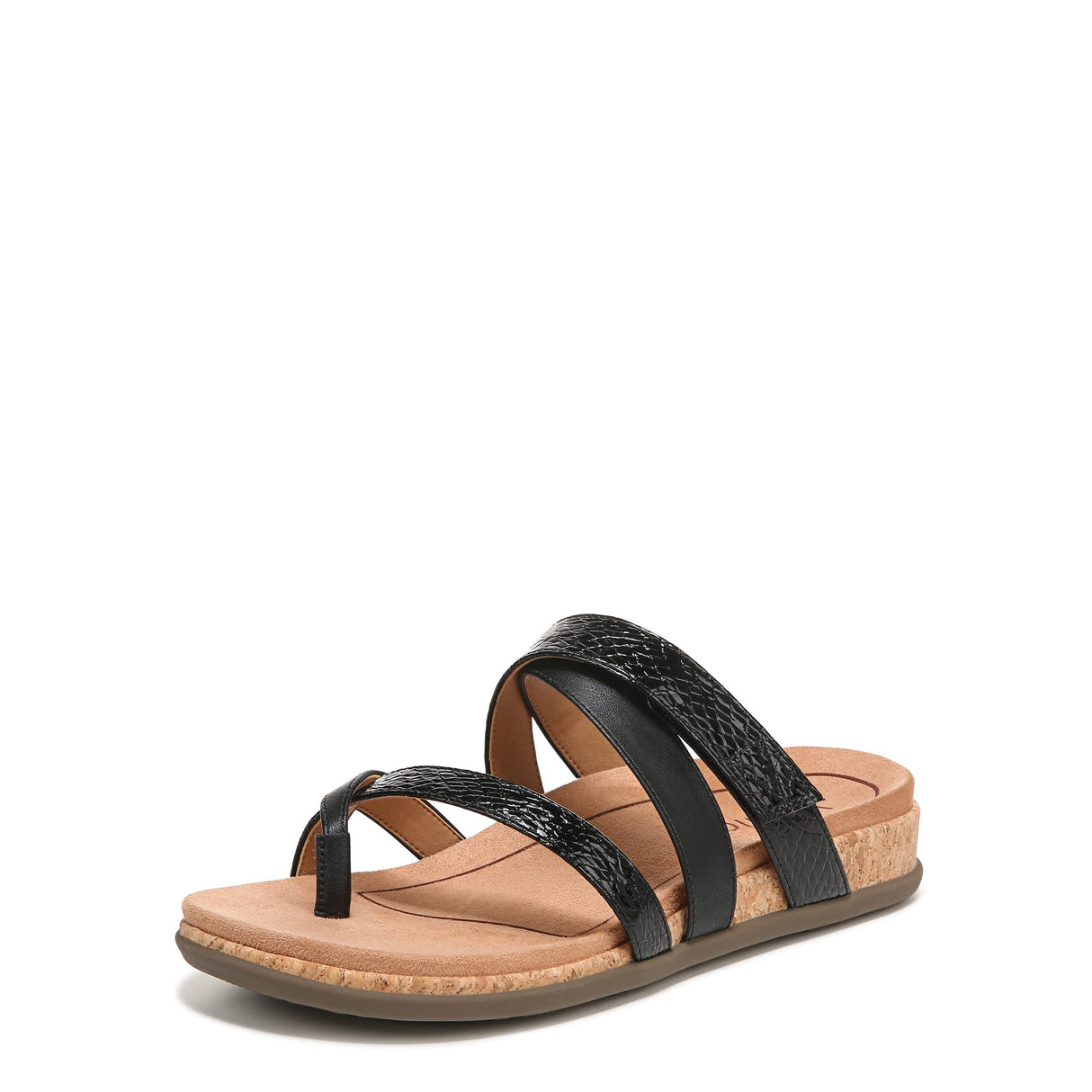 Black Patent Lizard Print