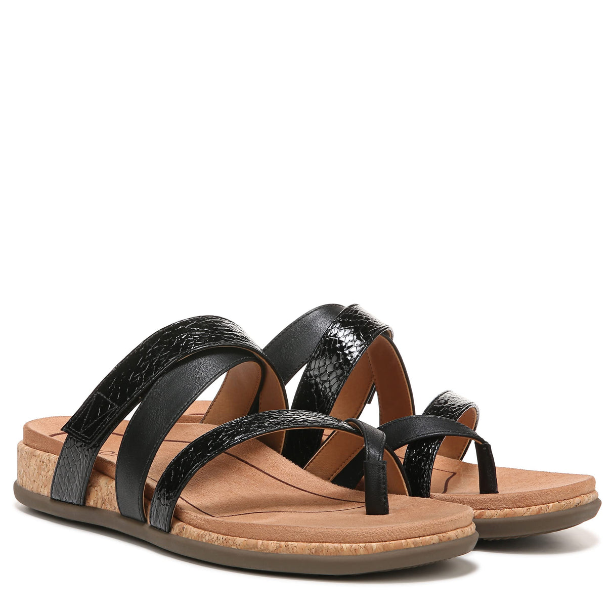 Black Patent Lizard Print