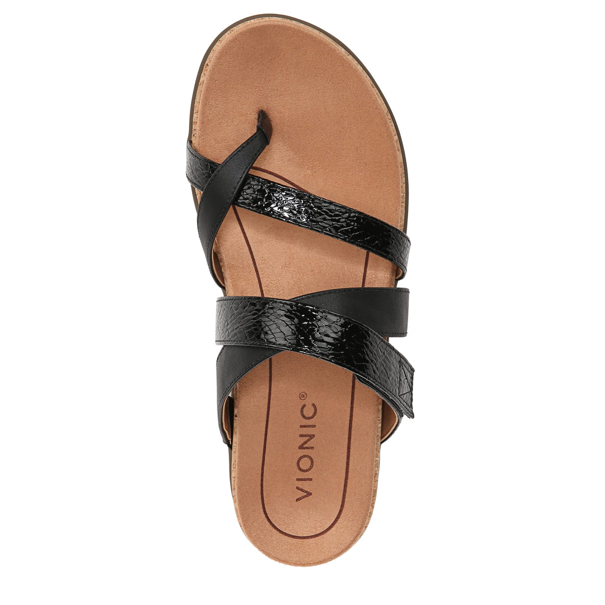 Black Patent Lizard Print