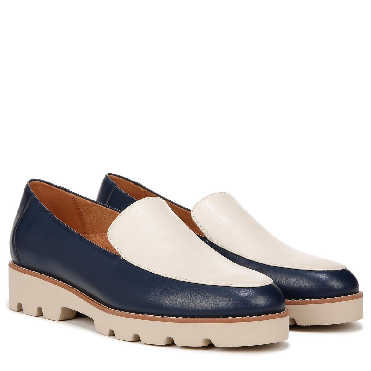 Navy/Cream Nappa