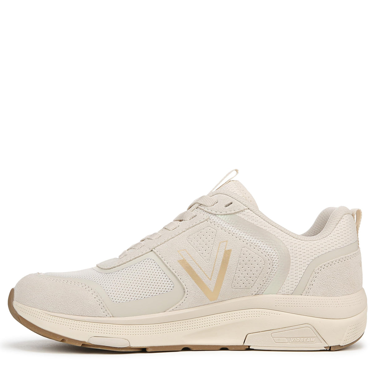 Cream Gold Leather Fabric