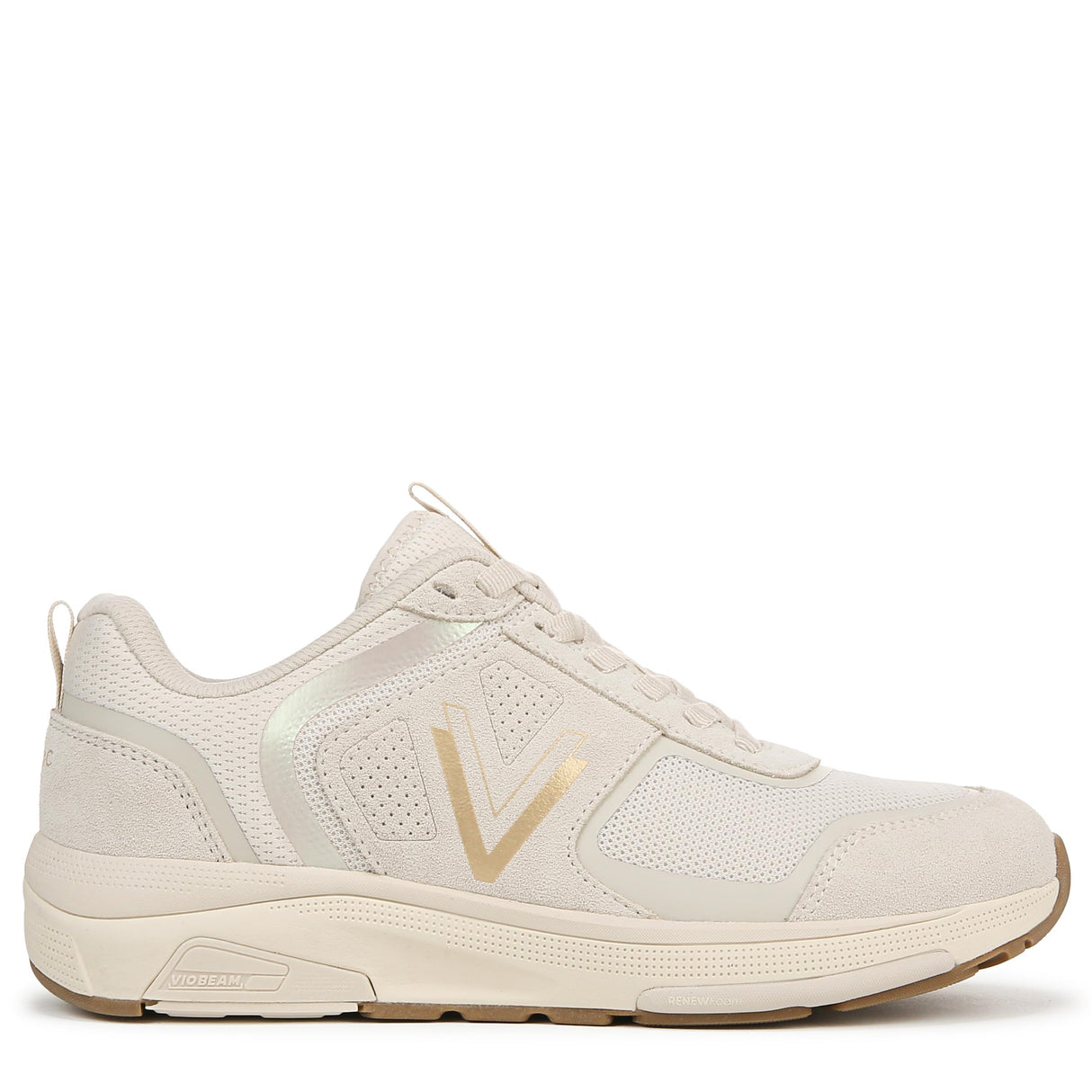 Cream Gold Leather Fabric