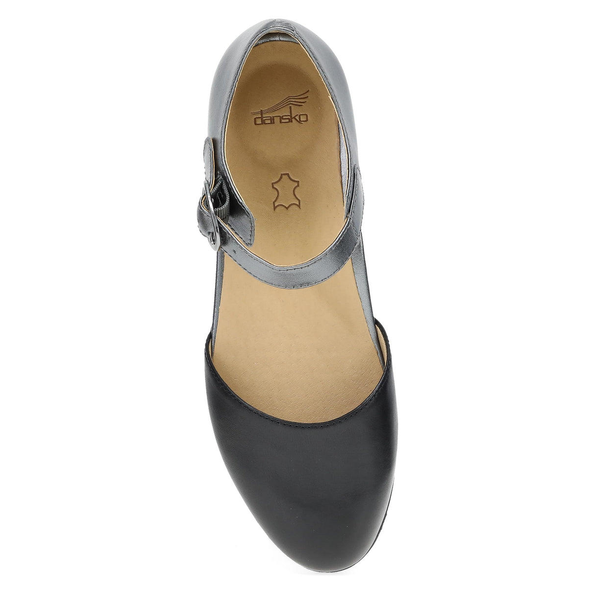 Black/Pewter Metallic Nappa