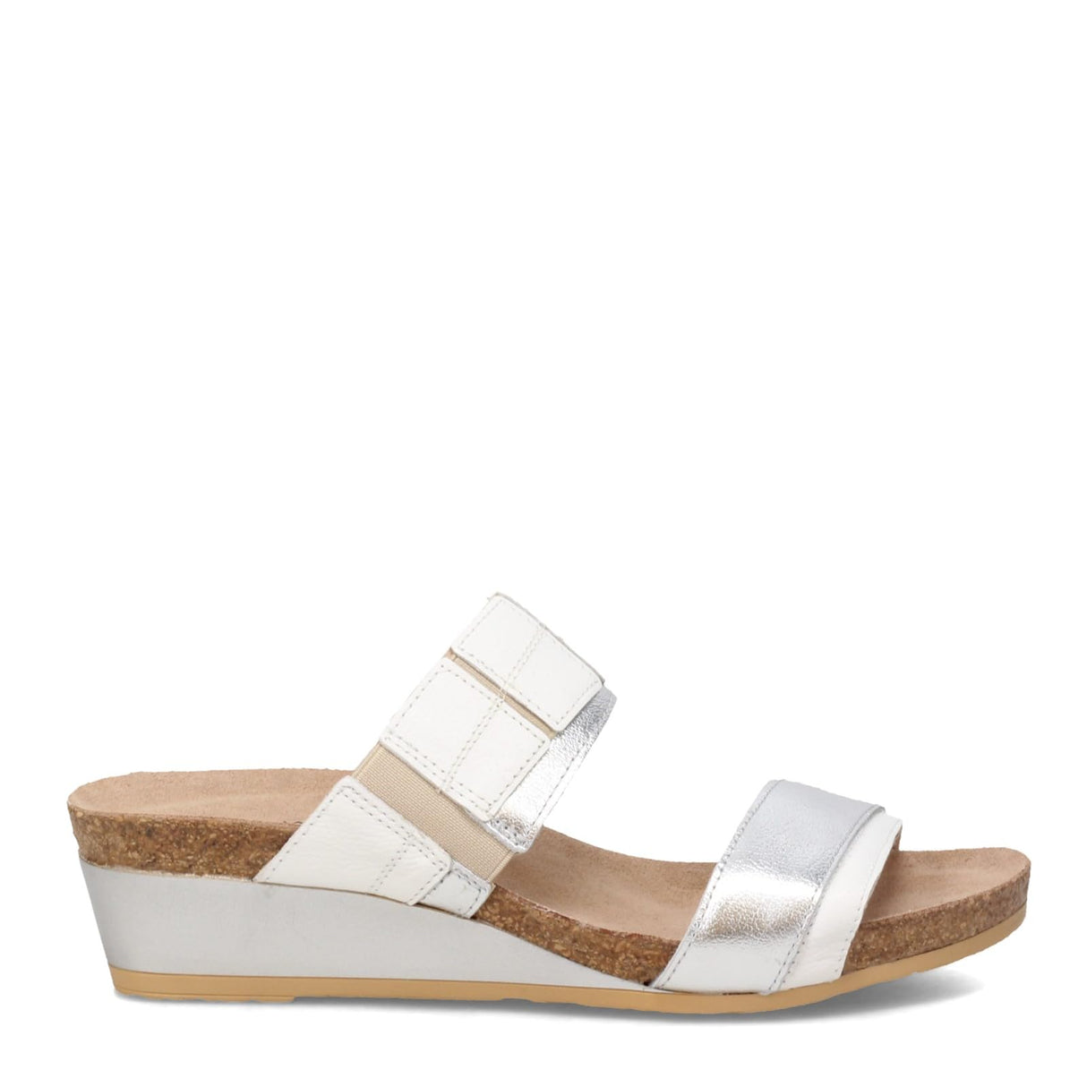 White Soft Lthr Sft Silv