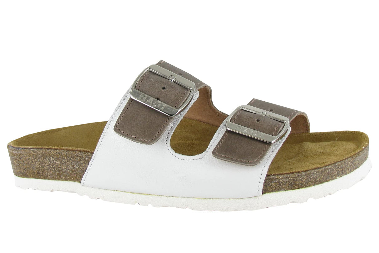 Bark Nubuck White Lthr