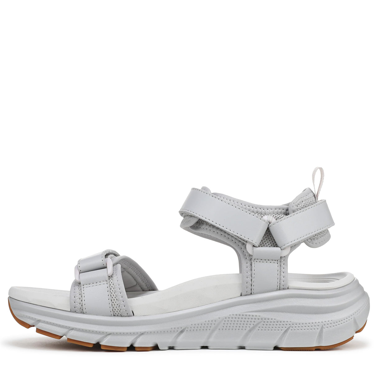 Vapor Grey Leather and Fabric