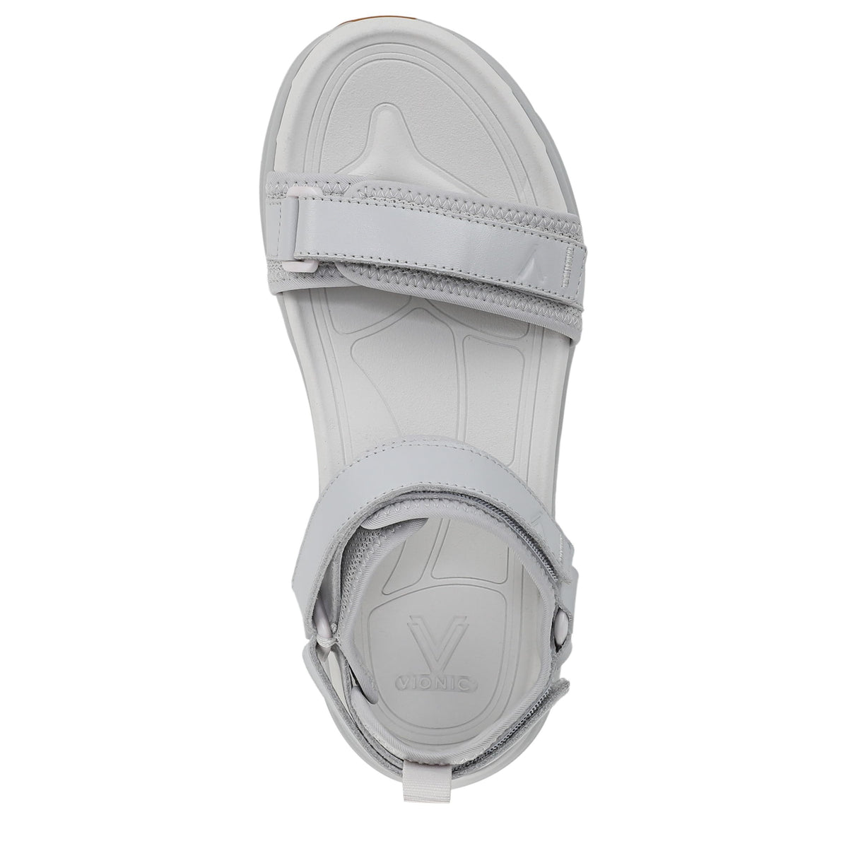 Vapor Grey Leather and Fabric