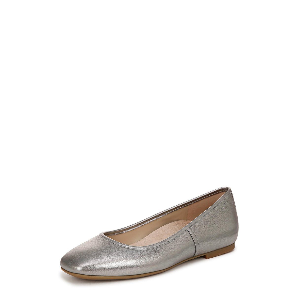 Pewter Metallic Leather