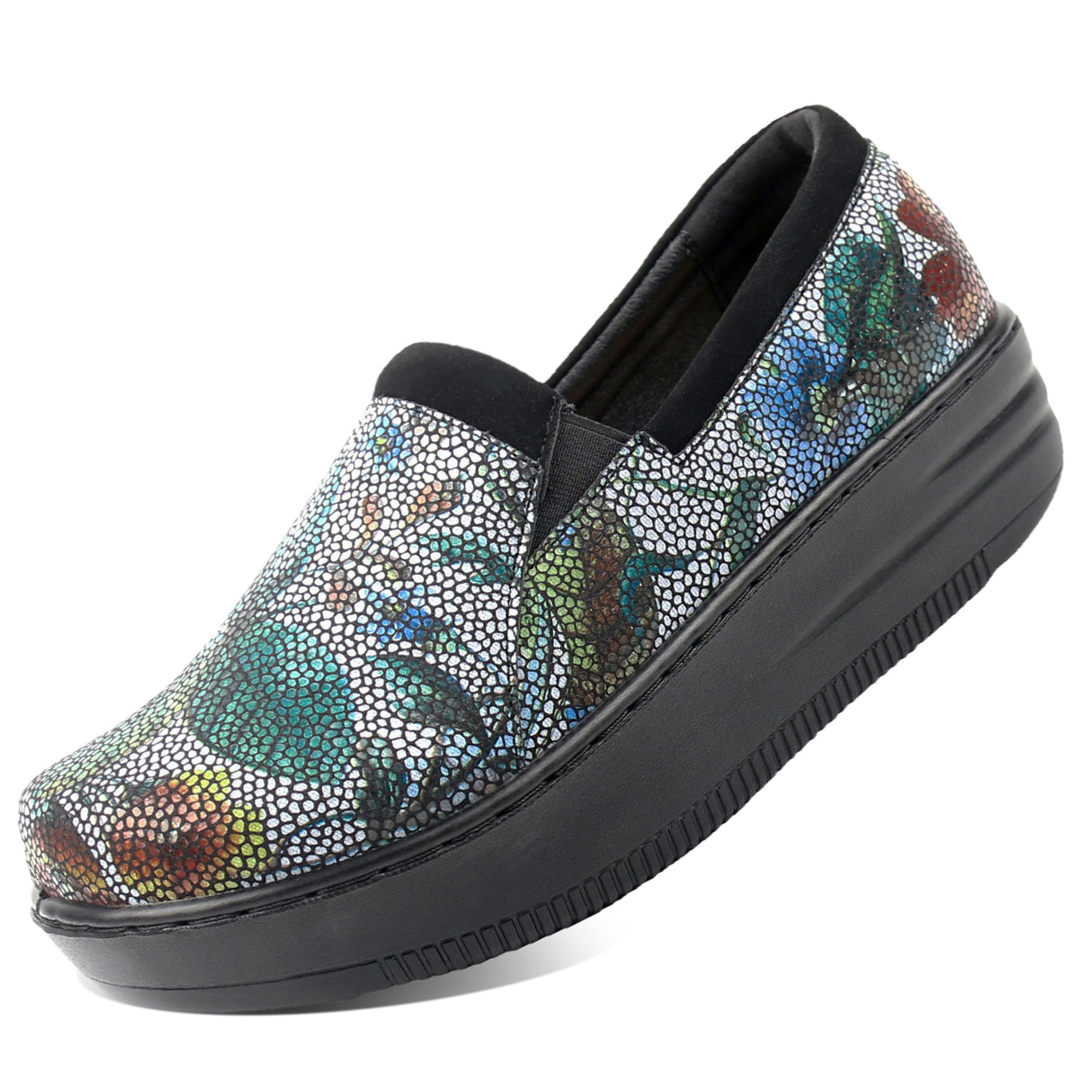 Black Floral Mosaic