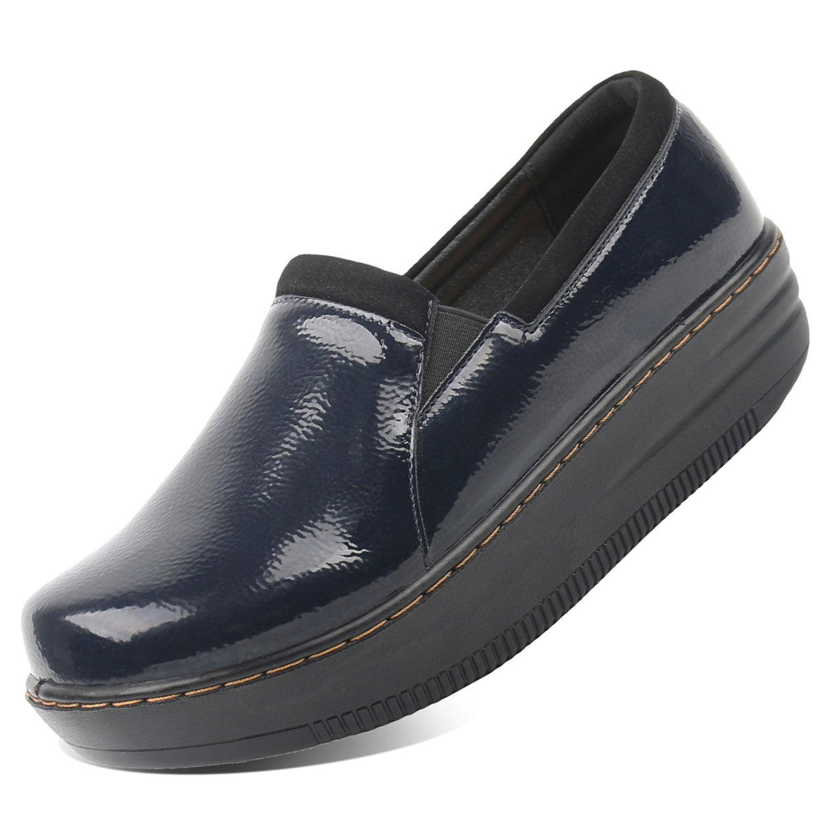 Navy Crinkle Shine