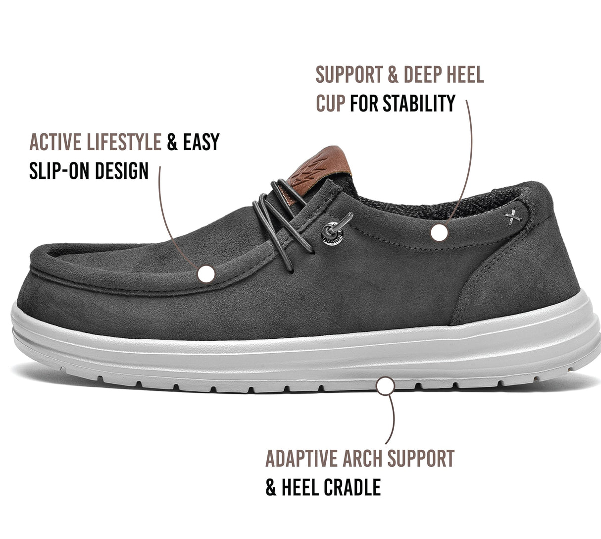 Charcoal Grey Suede