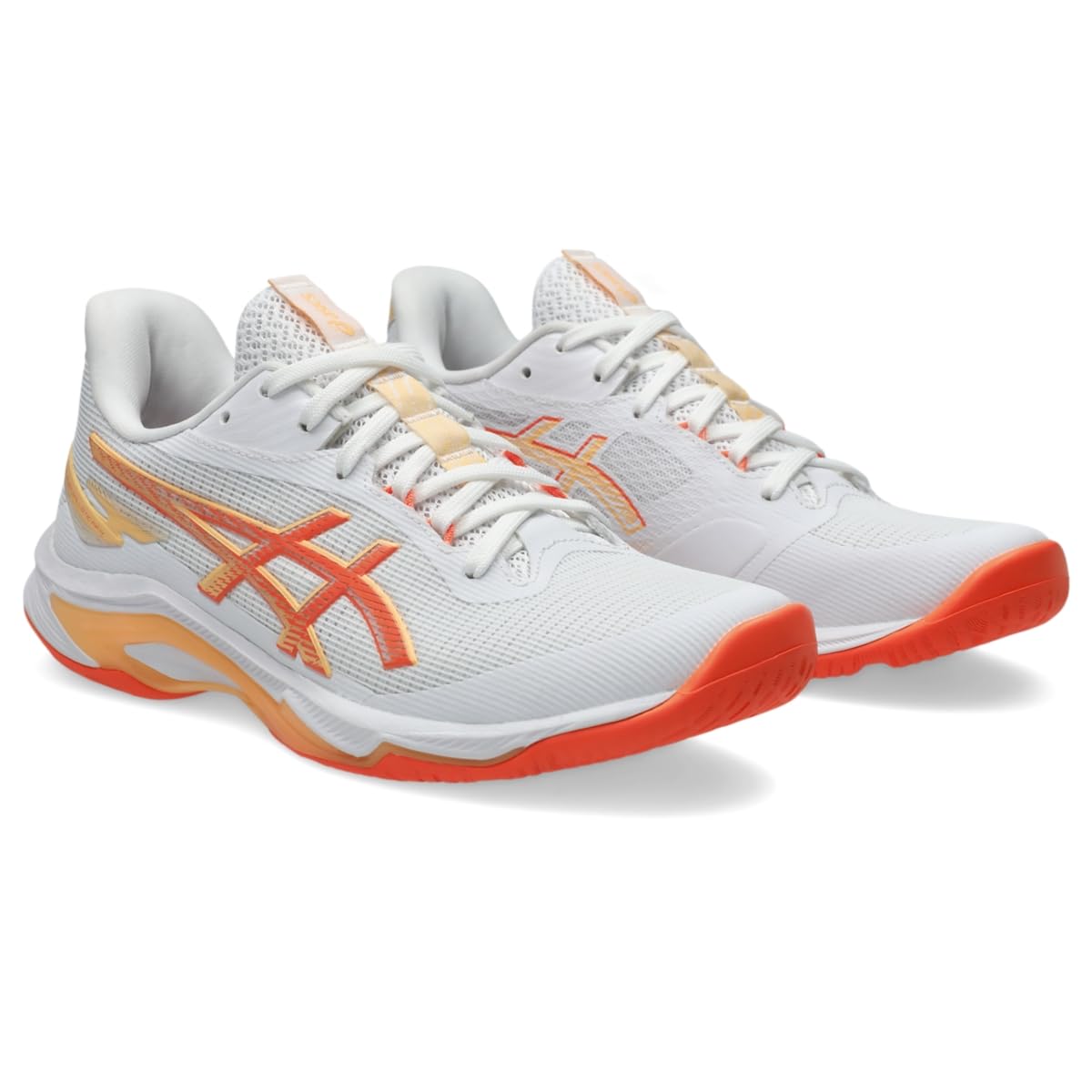 White/Vivid Coral