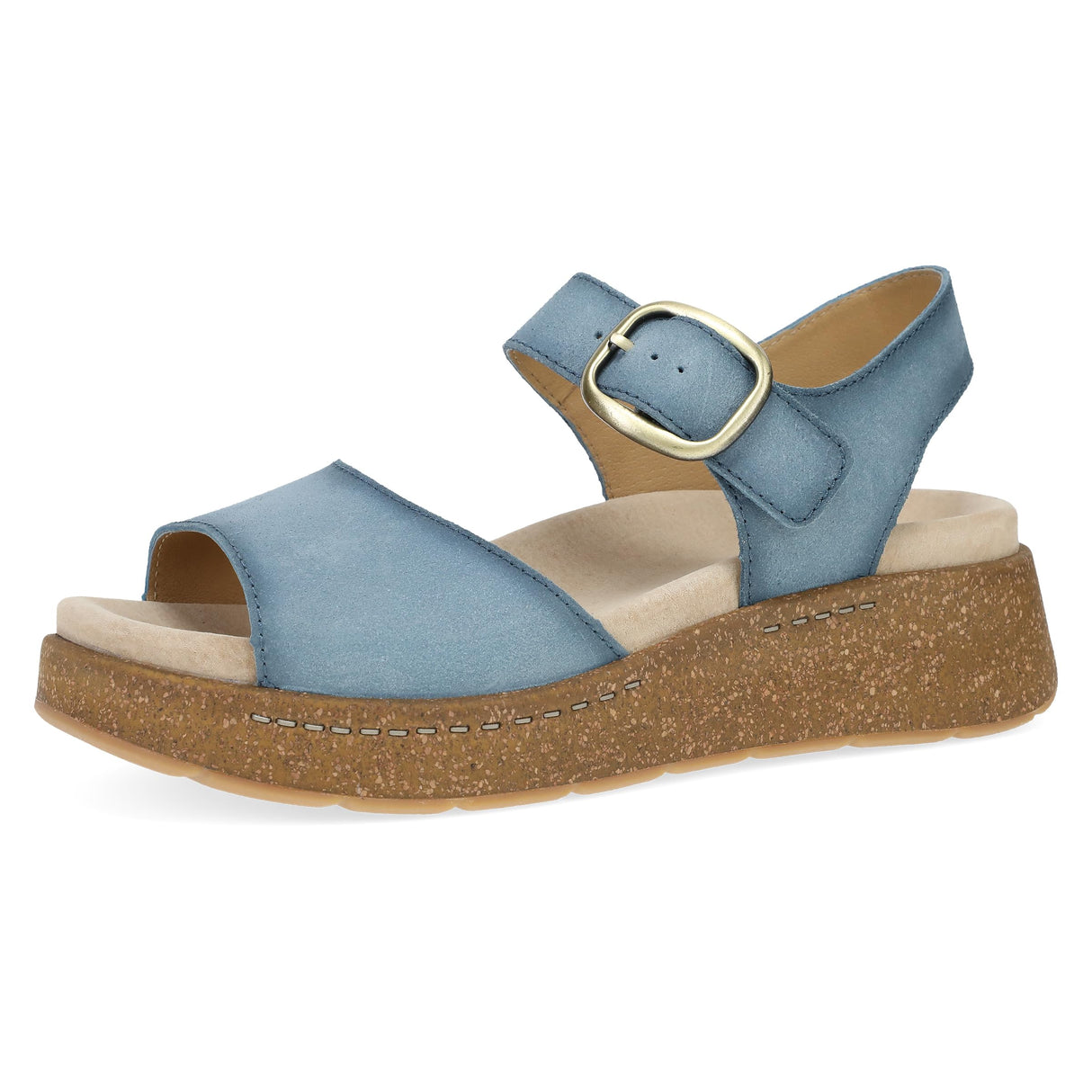 Blue Burnished Suede