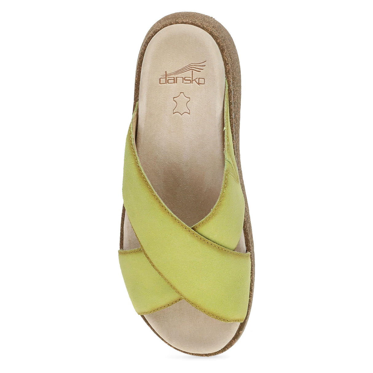 Lime Burnished Suede