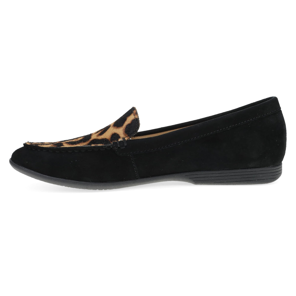 Black/Leopard Suede