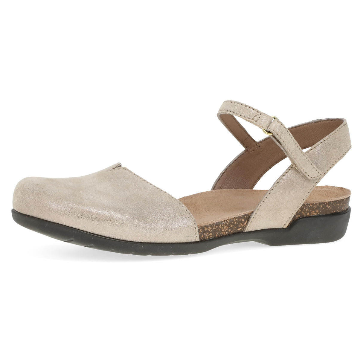 Beige Sparkle Suede