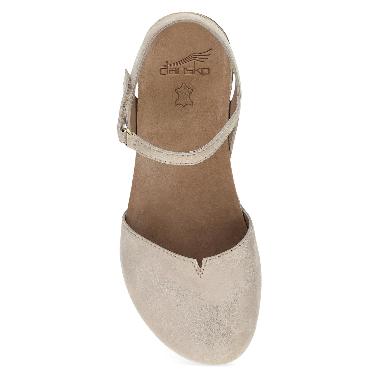 Beige Sparkle Suede