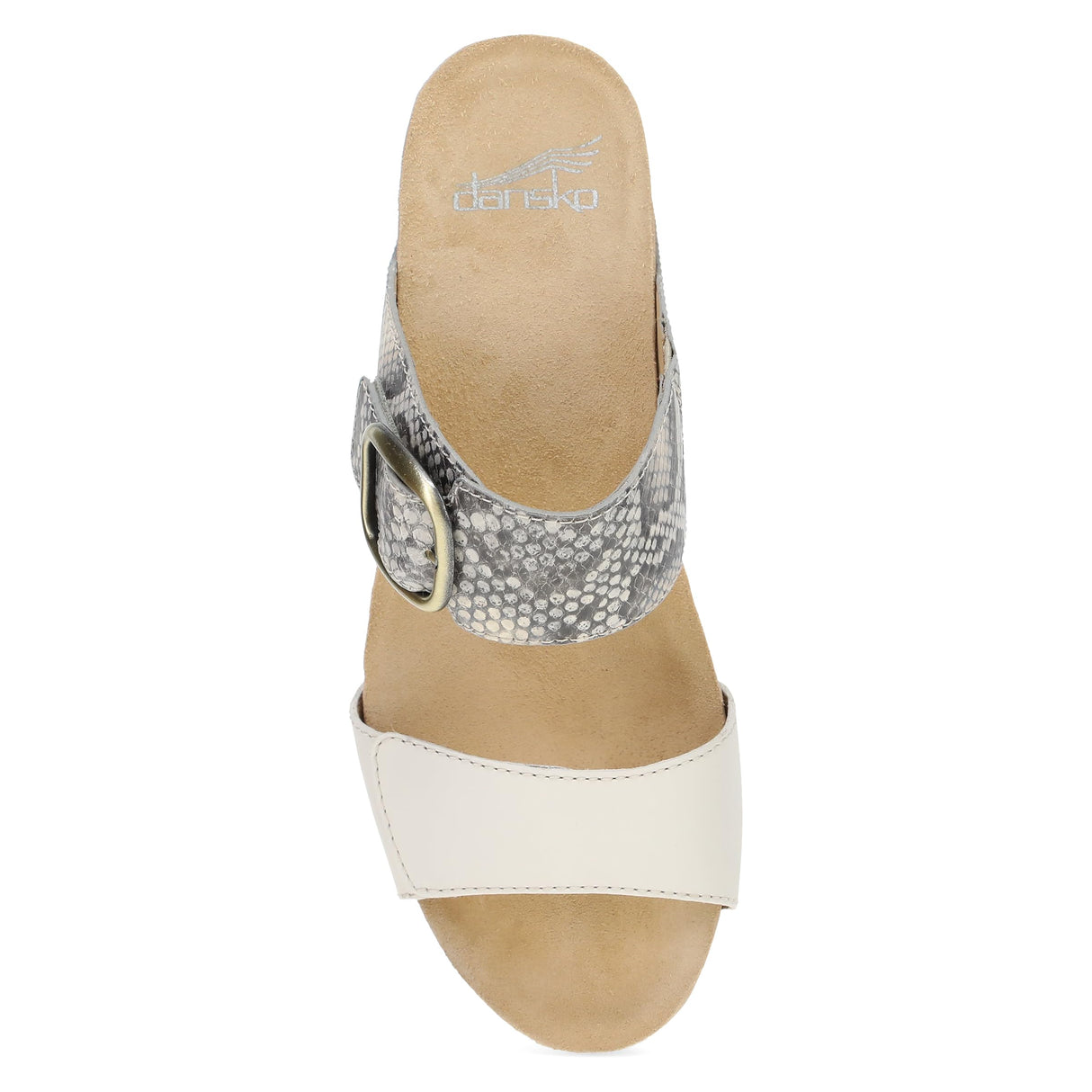 Snake/Ivory Leather