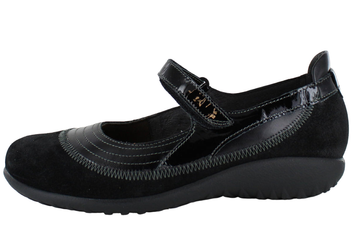 Blk Leather Blk Sued Patent