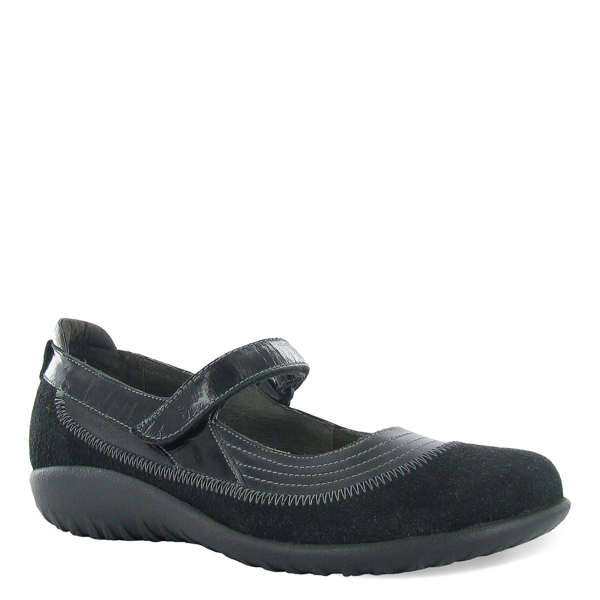 Blk Leather Blk Sued Patent