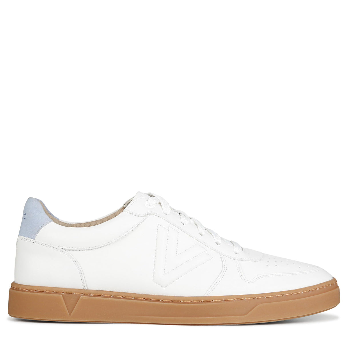 White/Skyway Blue Leather