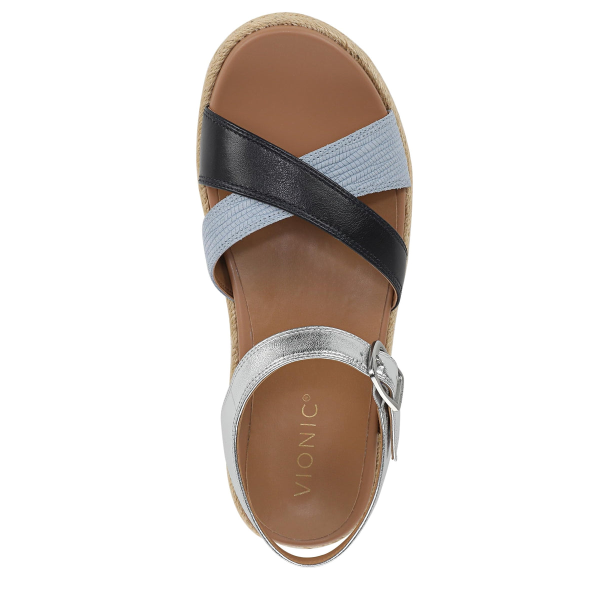Navy Multi Leather