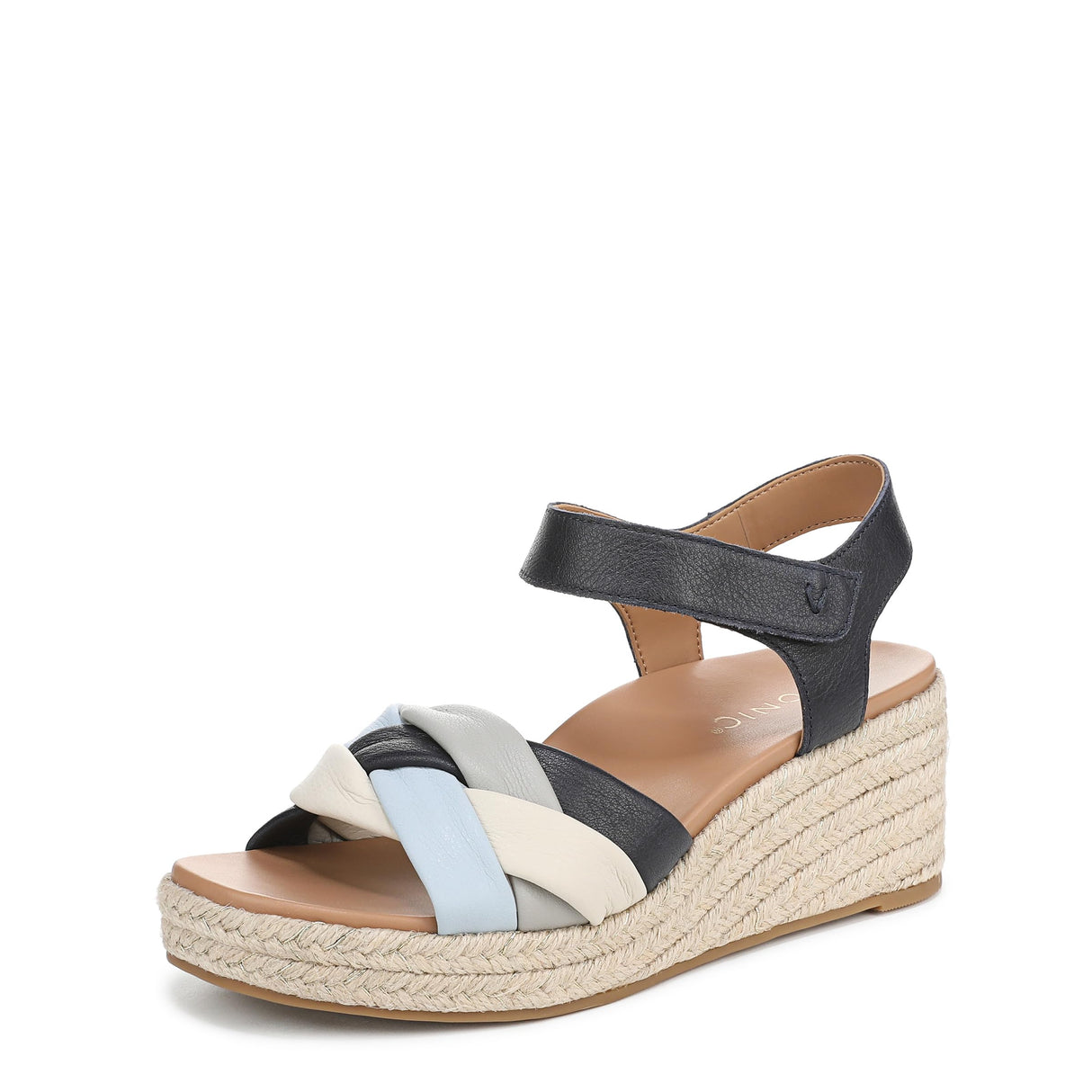 Navy Multi Leather