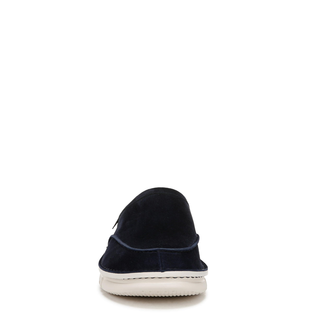 Navy Blazer Waxed Suede